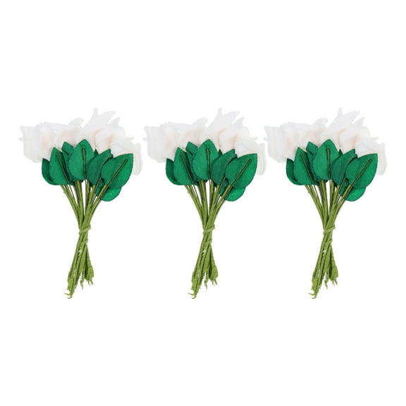 HONITANO 144-Piece Artificial Flowers Set for Home Decoration, Crafting, , Wedding, Party, 3.7 x 0.8 Inches Each