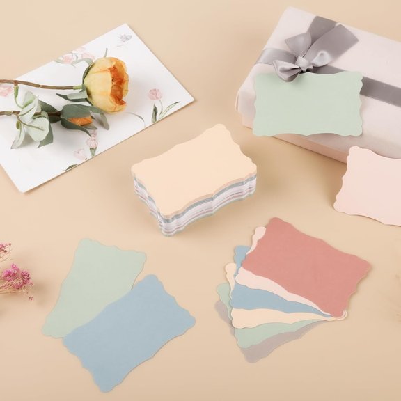 144 Pcs Small Business Cards Mini Size, Blank Note Gift Cards for Business Supplies, Personalized, Custom, Prayer Board, Index Cards. Vintage Assorted Colors$$Office