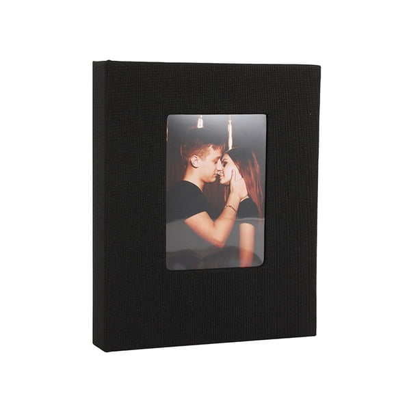 144 Photo Capacity Album with Front Window Linen Cover Picture Collect Book Gift