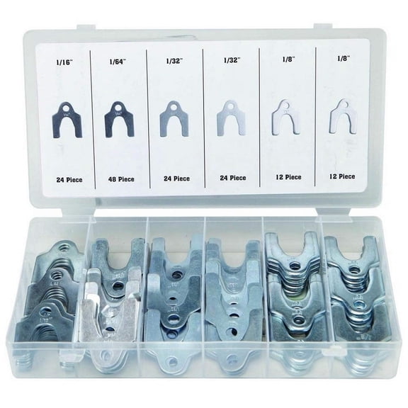 144 Piece Body Shim Assortment Wheel camber, assortment set - Code Auto Tool and Restoration Supply