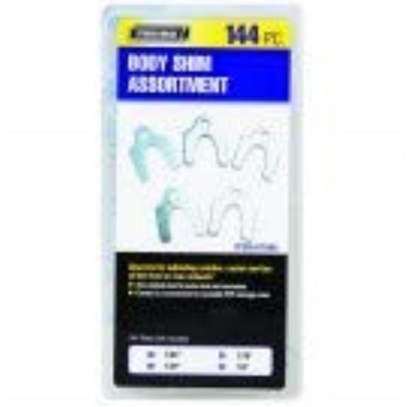 144 piece body shim assortment with storage organizer case