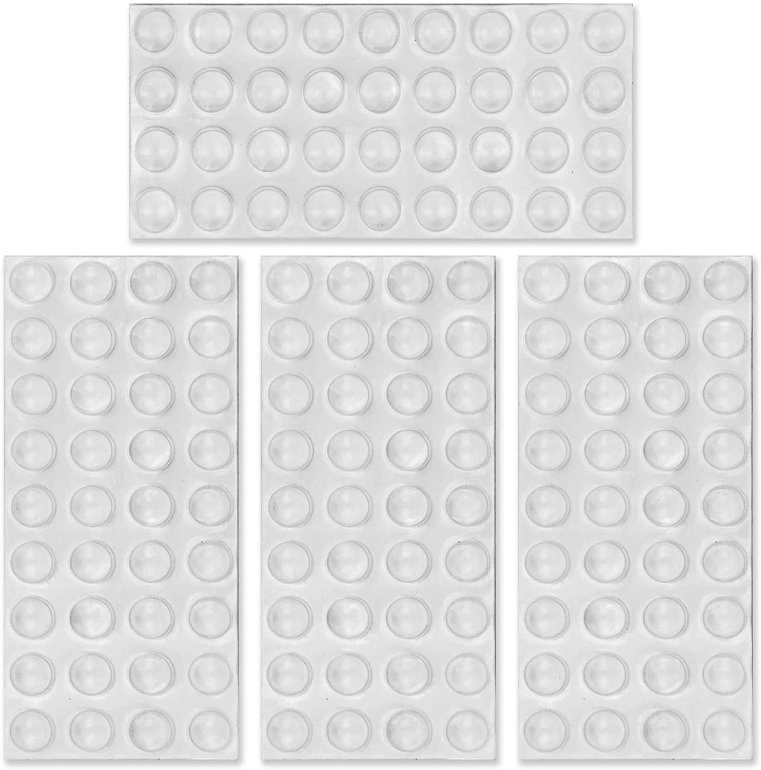 144 Piece Clear SelfAdhesive Door Bumper Pads Surface