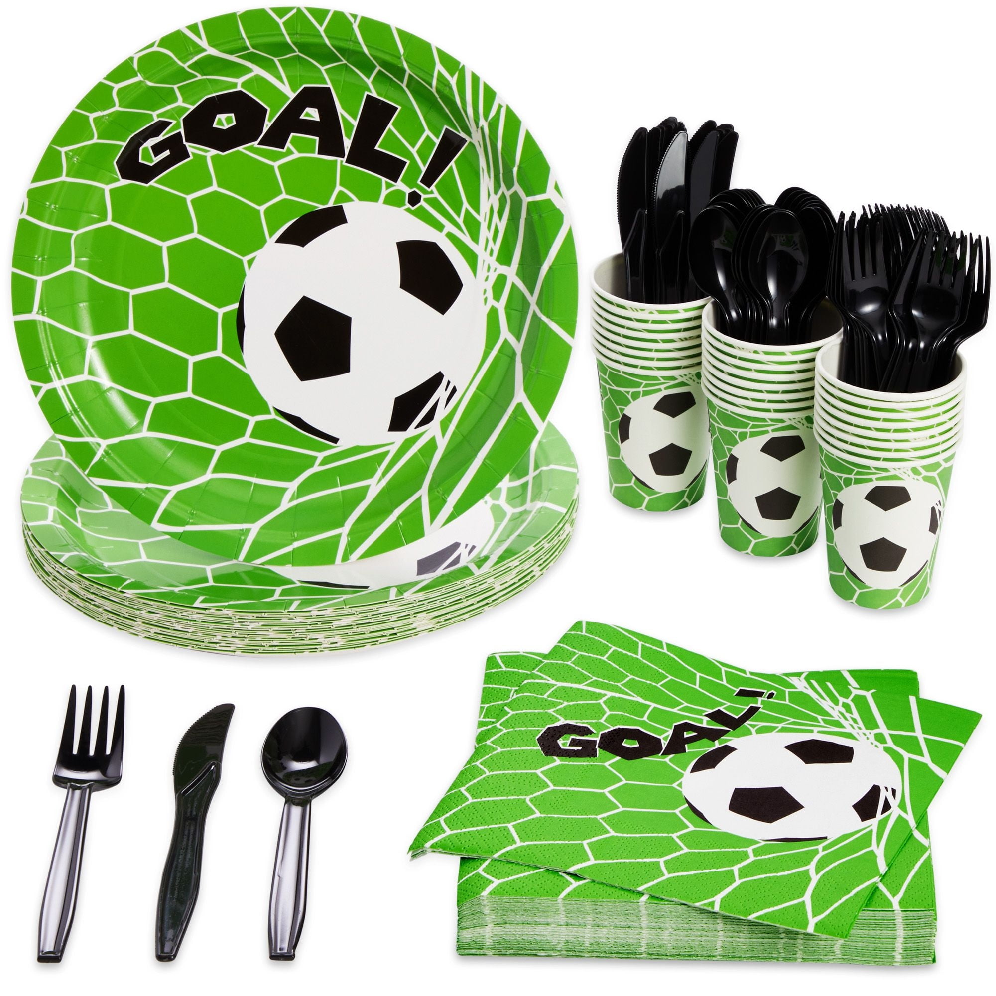 12 Set Soccer Ball Cups with Straws and Lids, 10 oz Plastic Reusable Soccer  Cups Bulk for Kids Birthday Theme Party Supplies
