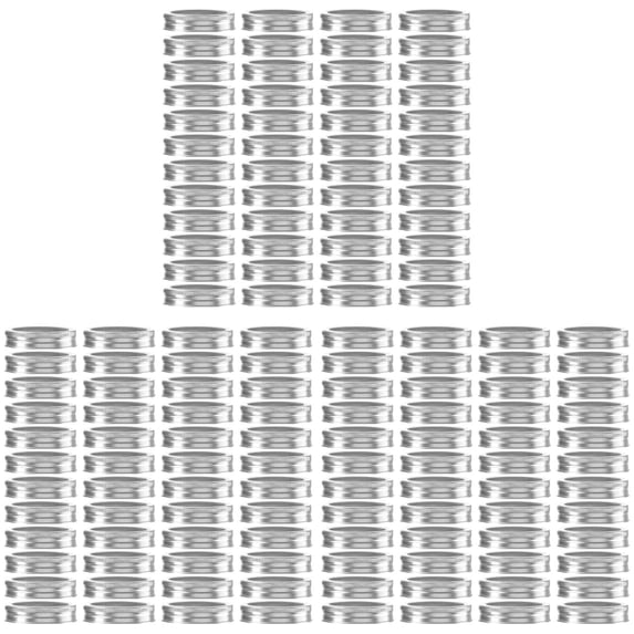 144 Pieces Regular Mouth MasonJar Canning Bands,Silver Reusable Replacement Metal Rings, Practical Screw Jar Bands Leak Proof Tinplate Metal Bands Rings, Compatible with MasonJar