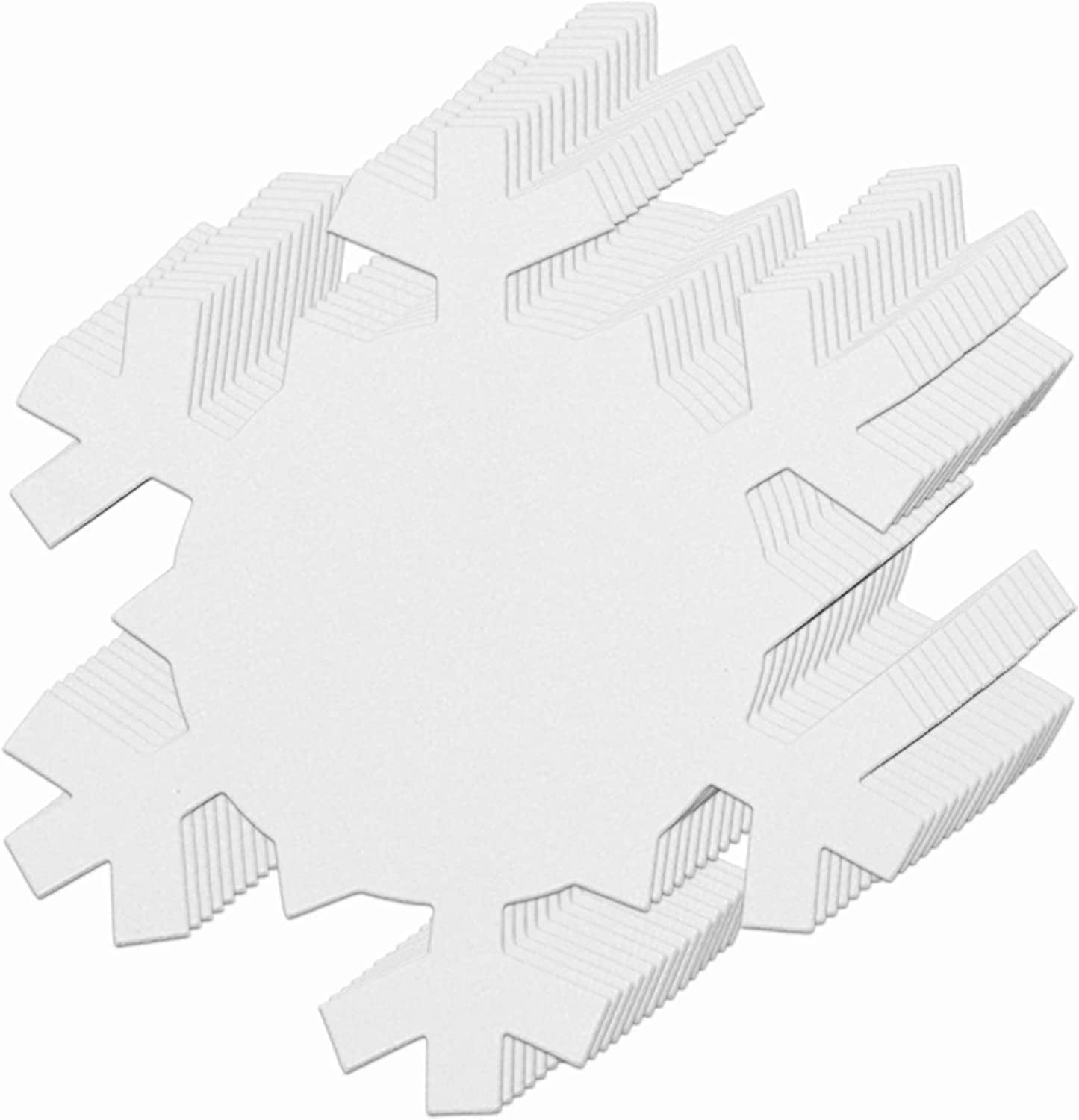 144 Pieces Snowflakes Cutouts STF9 Paper, Christmas Snowflakes Shapes ...
