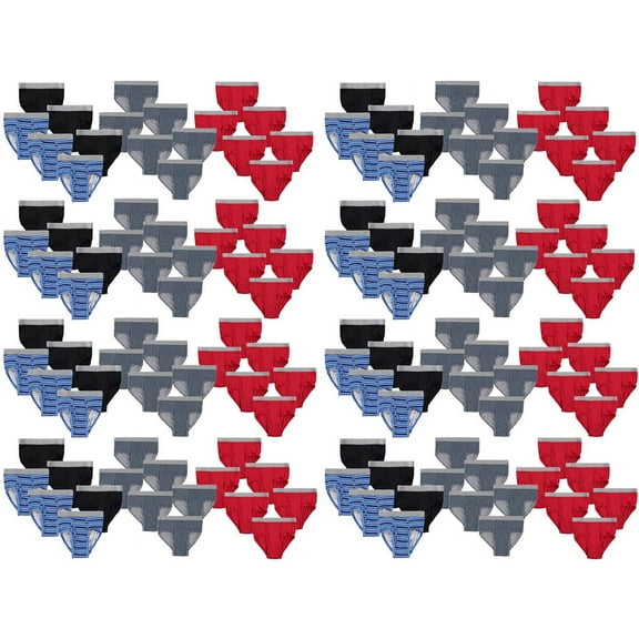 144 Pieces of Boys Cotton Underwear Briefs, Patterned Underpants Children, Assorted Sizes S-XL, Charity Donation