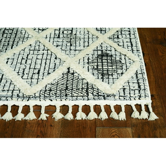 144" X 180" Charcoal Polyester Rug