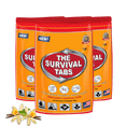 thumbnail image 1 of 144 hours Emergency Food tablet none-GMO gluten-free 25 years shelf life 24 Tabs Vanilla x 3 pouches, 1 of 2
