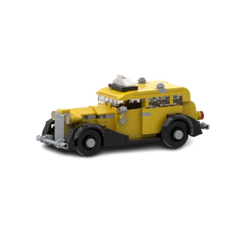 144-piece small building block set, vintage collectible vehicle driving ...