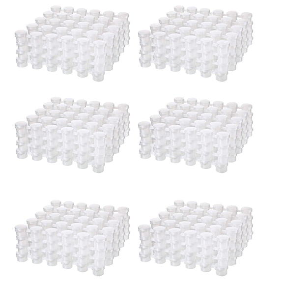 144 x empty paint pots-Transparent