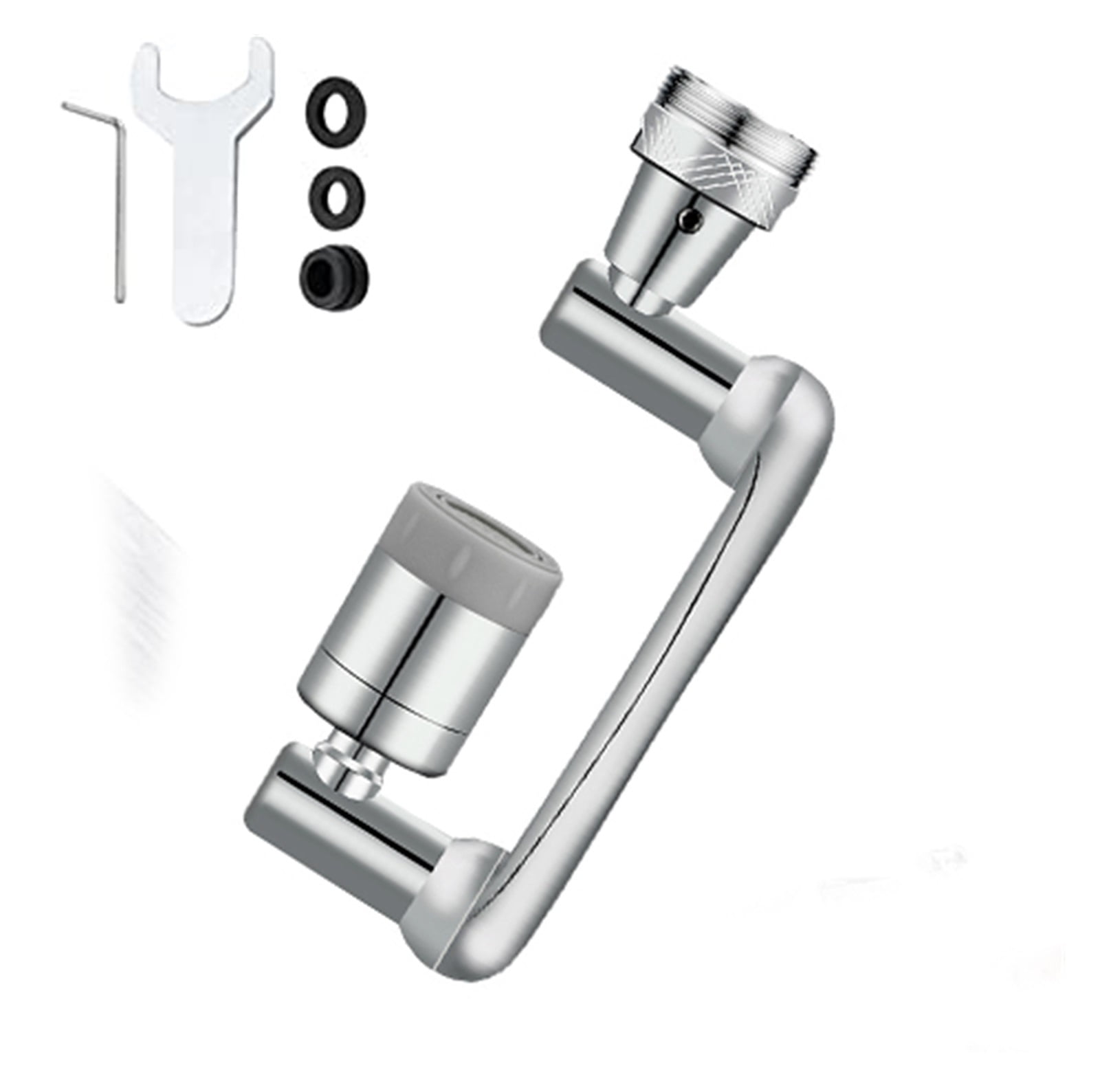 1440 Degree Swivel Kitchen Sink Faucet Extender Large-angle Rotating Splash Filter Faucet Aerator Water Nozzle Faucet Bubbler For Kitchen, Bathroom Faucet ,Durable Material