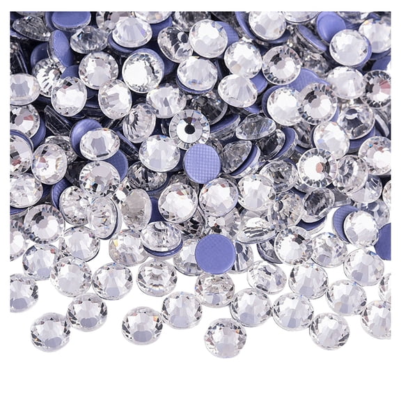 1440 PCS Art Nail Rhinestones Flatback Crystal SS10 2.7-2.9mm for Crafts Clothes DIY Decoration