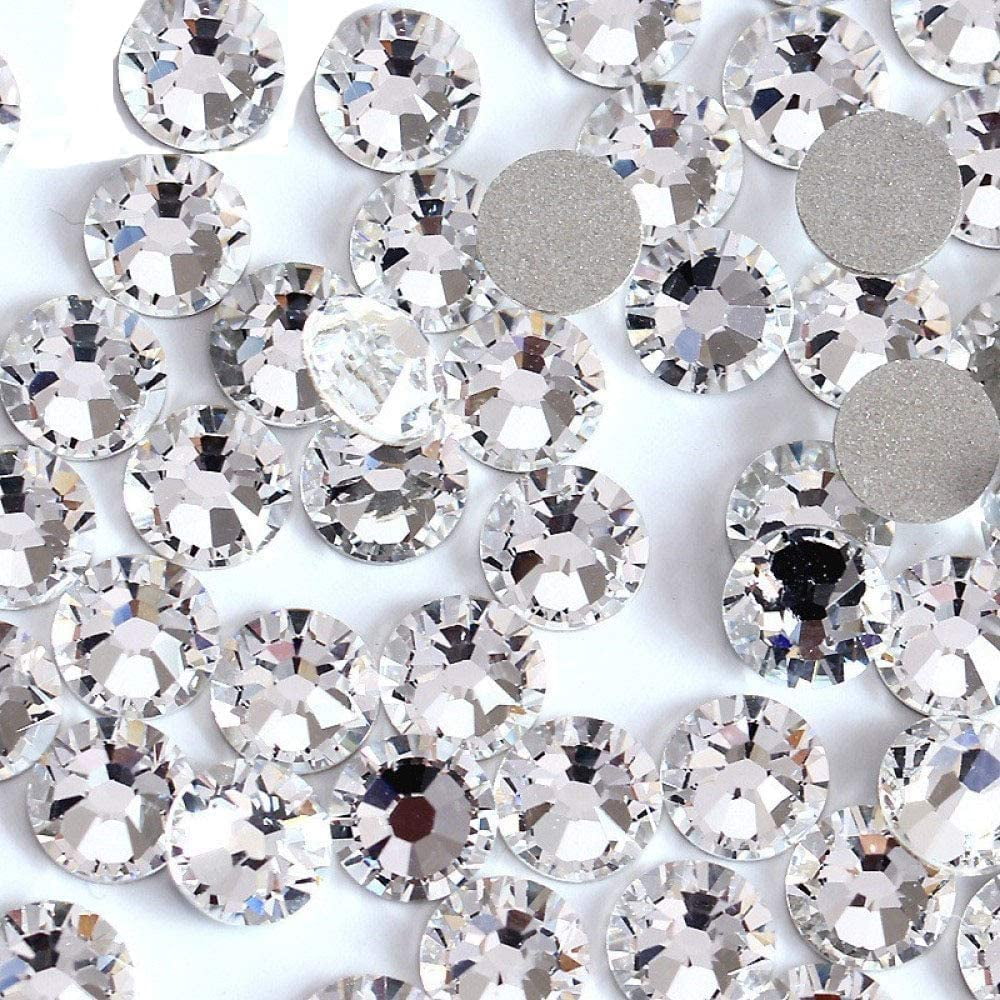 8mm Crystal Clear H102 Flat Back Flower Acrylic Gems High Quality