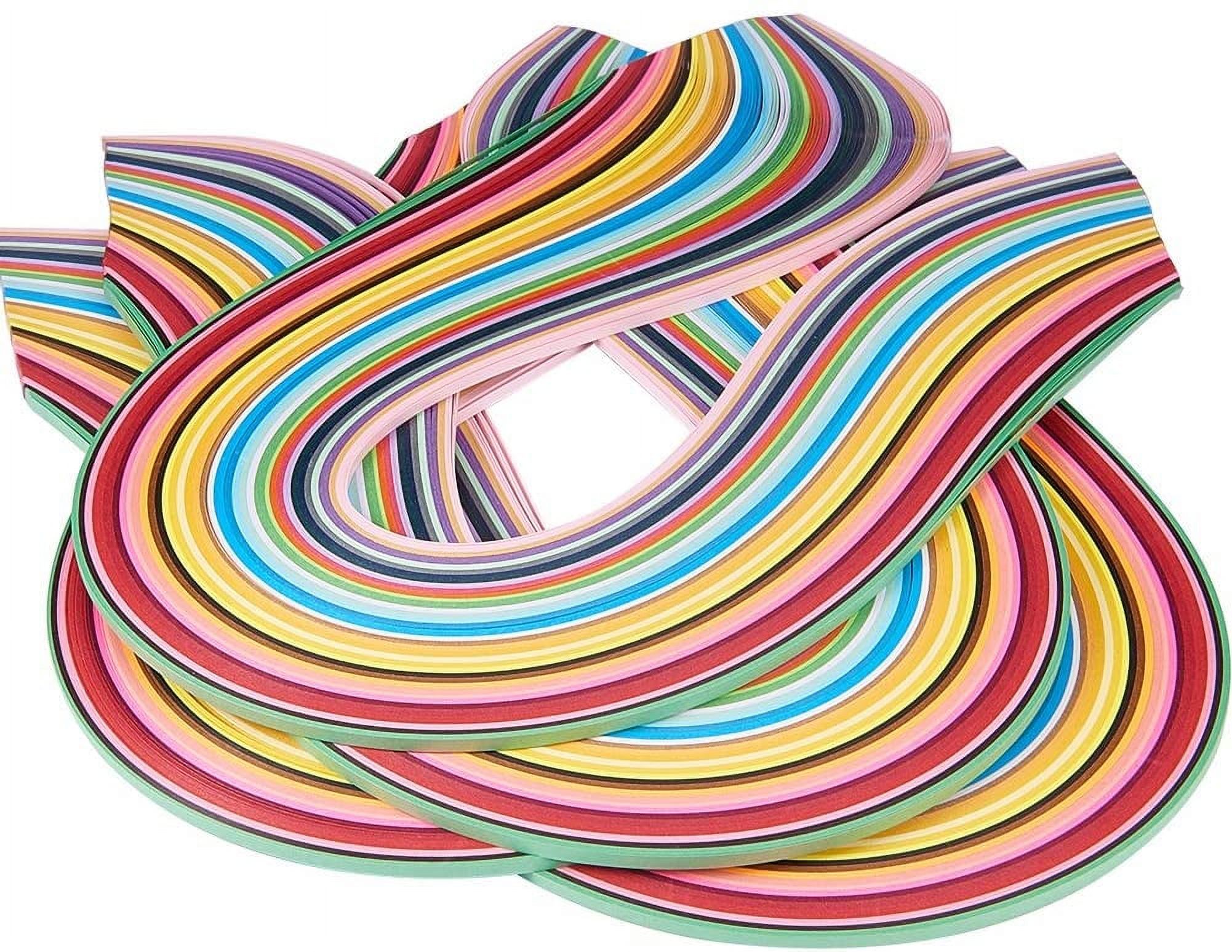 1940 Strisce Quilling Carta - Set 45 Colori Gradiente Da 39cm E Larghezze Multiple 3/5/7/10mm - Kit Completo Per Craft