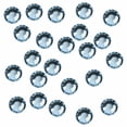 thumbnail image 1 of 1440 pcs SS10 (3mm) Professional Korean Grade Crystal Glass Iron On Hotfix Rhinestones, Aqua, 1 of 1