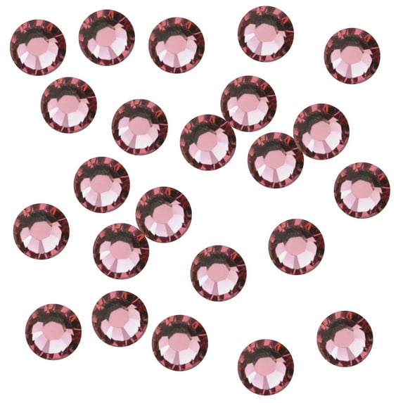 1440 pcs SS10 (3mm) Professional Korean Grade Crystal Glass Iron On Hotfix Rhinestones, Rose Pink