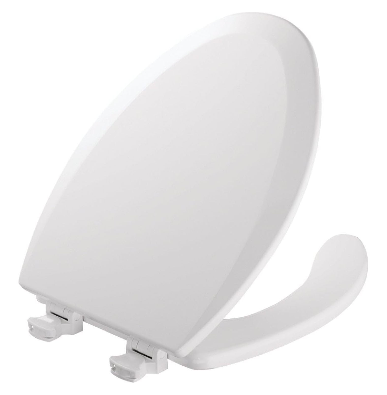 1440EC 000 Open Front Molded Wood Toilet Seat, Elongated, White