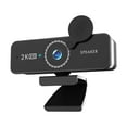 thumbnail image 1 of 1440P  Webcam Computer Webcam with Microphone USB PC Camera 120-degree Wide Angle with Dual Speakers Free Drive for Recording Calling Conferencing Gaming Compatible with Windows  iOS, 1 of 7