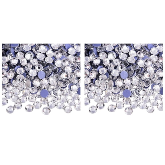 1440PCS Art Nail Rhinestones Flatback Rhinestones For Crafts Clothes DIY Decoration SS10 2.7 2.9mm Diva Nails on Gel Stickers Rose Nail Stickers Nail Rhinestones And Charms Acrylic Practice Sheet for