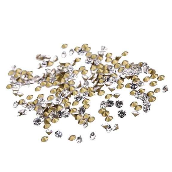 1440Pcs FIX RHINESTONE IRON ON DIAMANTE CRYSTAL GEM Shoes Dress 80g