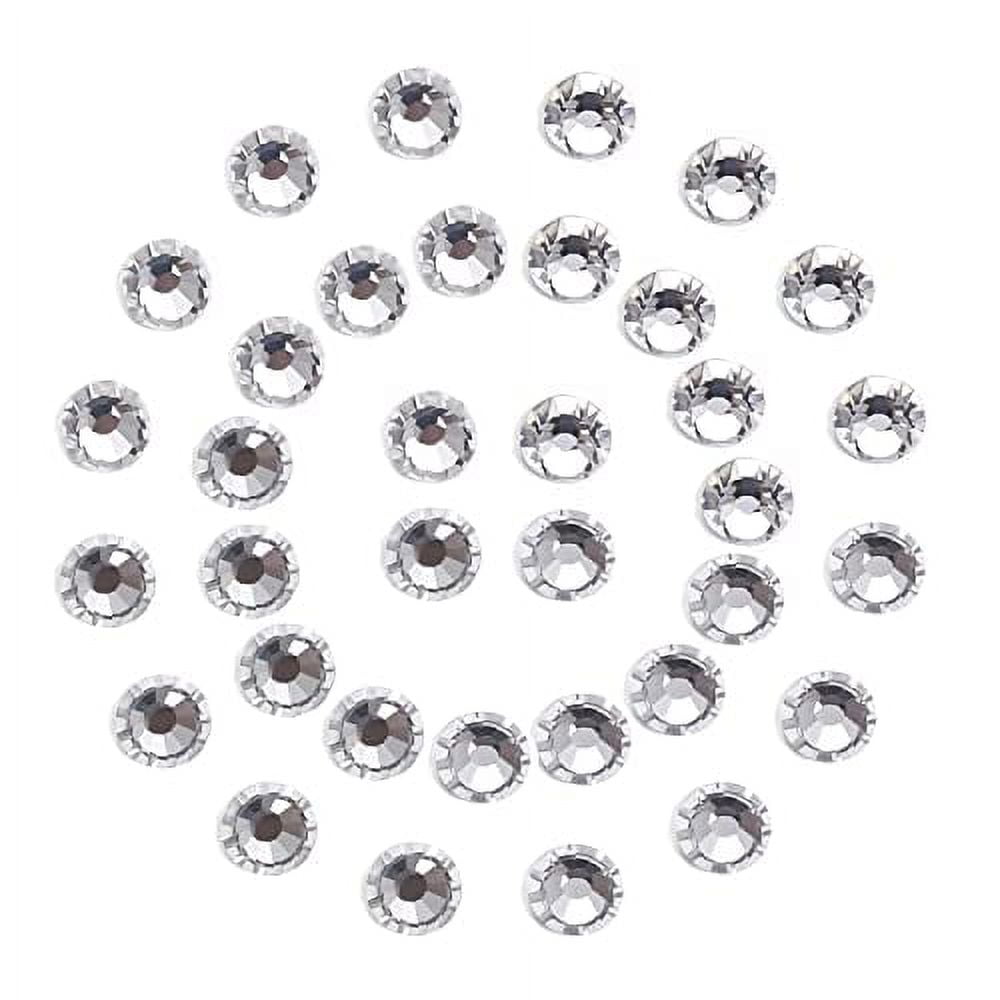 4320Pcs SS16 Flatback Rhinestones for Crafts Bulk Clear-Crystals White  Craft Gems Jewels Glass Diamonds Stone 4mm-Silver Gems for Nails Dance  Costumes