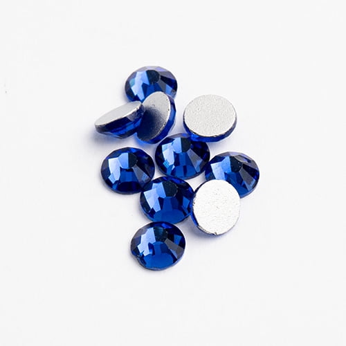 1440pcs Crystal Lane DIY SS6 (2mm) Sapphire Round Glass Flatback Rhinestones for Arts & Crafts Nail Art Clothes Shoes