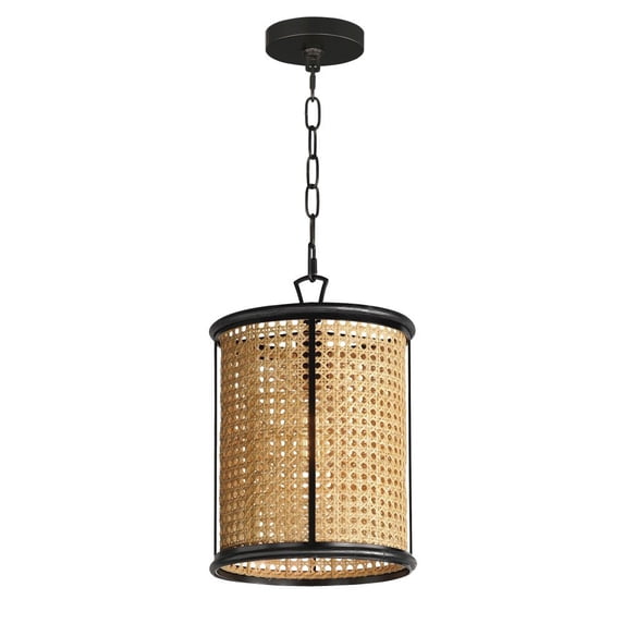 14471NABK-Maxim Lighting-Cane - 1 Light Pendant-14.5 Inches Tall and 10 Inches Wide -Traditional Installation