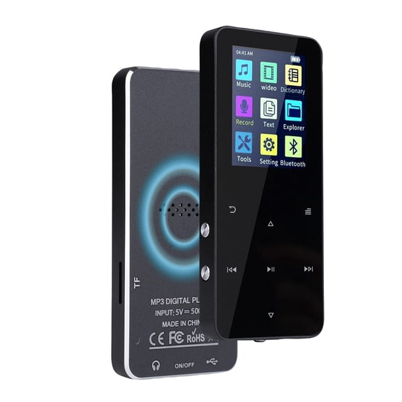 144GB MP3 Player, Bluetooth .2 Music Player, HiFi Digital Music, Built-in HD Speakers, FM Radio, Voice Recorder