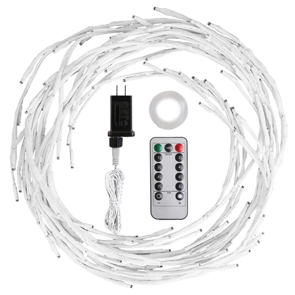 144LED Birch Garland with Lights String Light