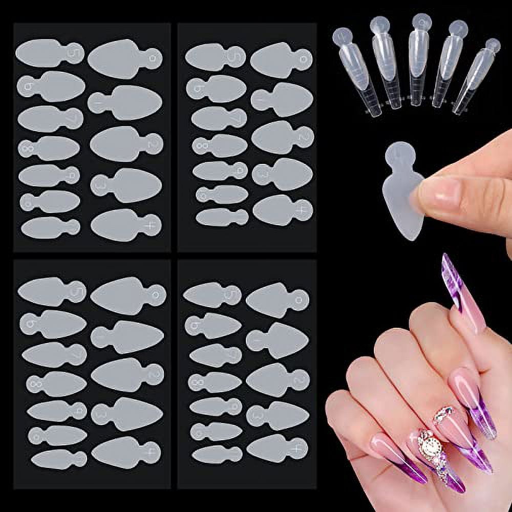 144PCS Duet System Dual Forms, 4 Styles with 3 Pieces Each French Tip ...