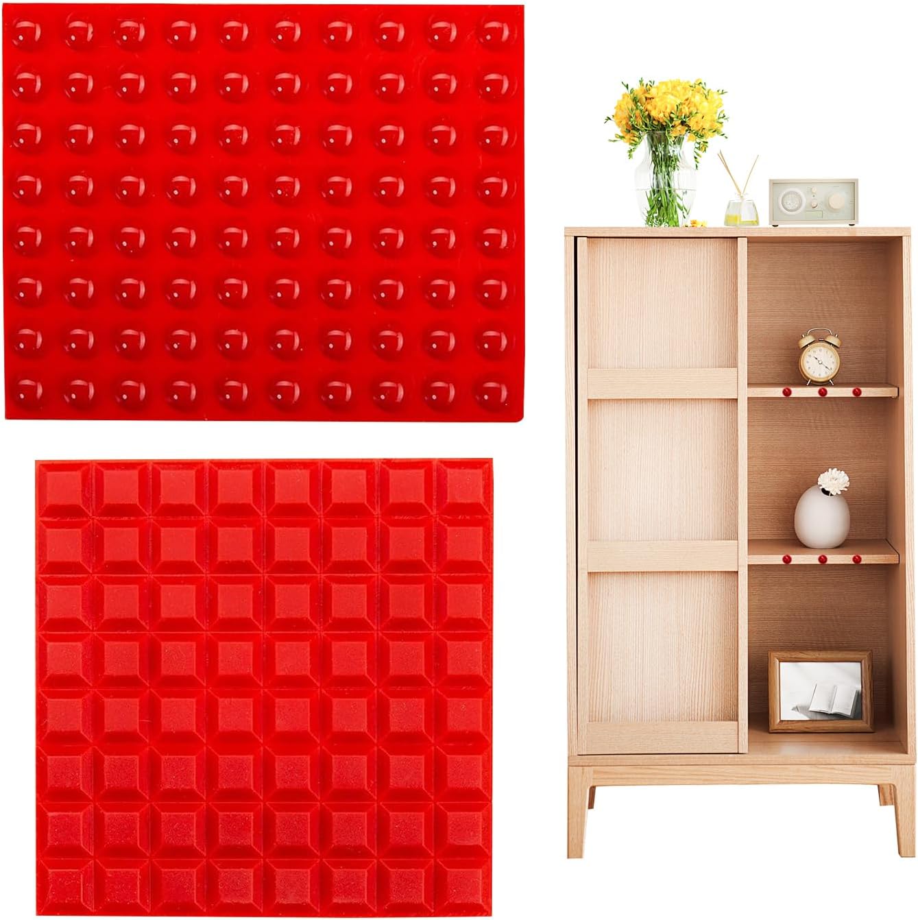 144Pcs Bump Dots for Visually Impaired Mix Red Silicone Bump Dots for