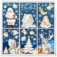 thumbnail image 1 of 144Pcs Christmas Snowflakes Window Clings Stickers, Double Side Removable Christmas Window Decorations for Glass Windows Xmas Holiday Home Office Party Decor, 1 of 6