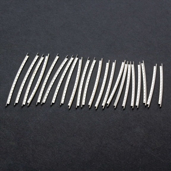 144Pcs/ Set Stainless Steel Guitar Fret Wire 144 Fingerboard Frets 2.7mm for Acoustic Guitar Parts,6 Set of 24 piece Guitar fret wire,silver
