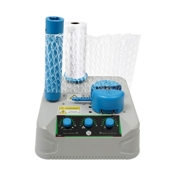 144W Air Cushion Machine, Air Pillow Machine Portable Air Cushion Wrap Machine, Inflation Speed 16.4-32.8ft/min, Air Bags Packing Machine for Inflatable Packaging 120-130/248-266