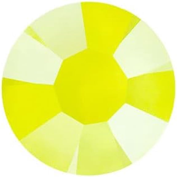 144pcs Preciosa MAXIMA Czech Crystal Flat Back SS16 Neon Yellow 438 11 615 Rhinestones for Jewelry Making, DIY Crafts & Decoration