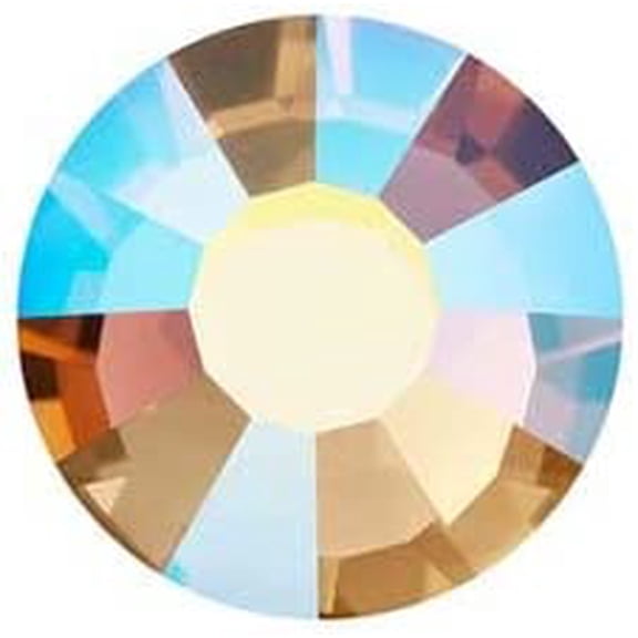 144pcs Preciosa VIVA12 Crystal Flat Back Hotfix SS16 Smoked Topaz AB 438 11 612 Rhinestones for Jewelry Making, DIY Crafts & Decoration