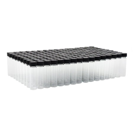 144pk 2 Dram Small Glass Vials with Screw On Cap, Hobby and Craft Lab Sample Vial Set