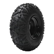 145/70-6 6inch Tubeless Tires Wheels with Rim, 3 Stud, 145 70-6, 145x70-6 Tire Suitable for ATV, Go-Kart, Mini Bike, ATV, Lawn Tires, Coleman CC100X CT100u, Taotao 110CC 125CC, LT50
