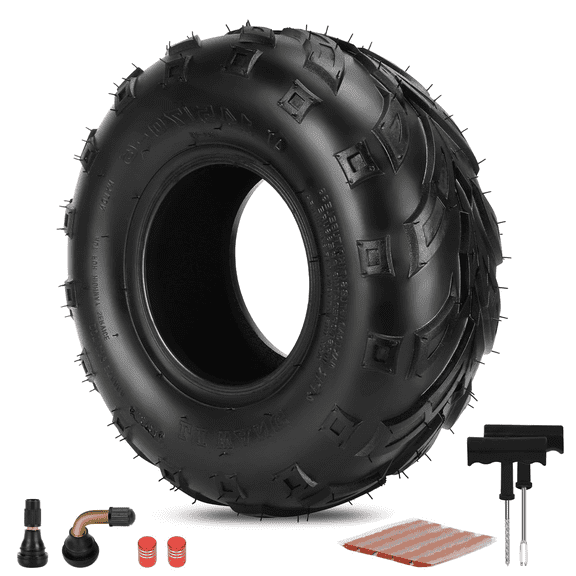 145/70-6 Tires Tubeless for Mini Bike Go Kart ATV Coleman CT100U CC100X KT196 Baja Doodlebug DB30 GMB100,145 70 6 Mini Bike Tires Off-road for Mega Moto Motovox Minibike RTK200 GK200