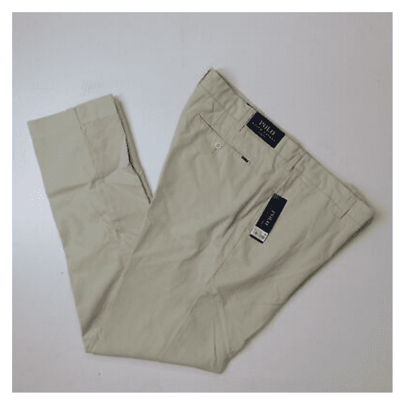 $145 POLO RALPH LAUREN SLIM NEWPORT PANT, BEIGE, 40X32