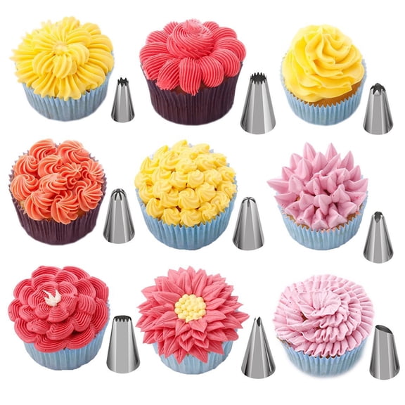 145-Piece Cake Decorating Kit Professional Icing Piping Tips Set with Storage Box for Baking Enthusiasts (7.09 x 4.72 in / 18 x 12 cm)