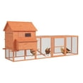 thumbnail image 1 of 145" Wooden Chicken Coop with Run - Large Hen House, Safe Poultry Cage for 6-8 Chickens, Outdoor Weather Protection, Easy Clean, 1 of 9