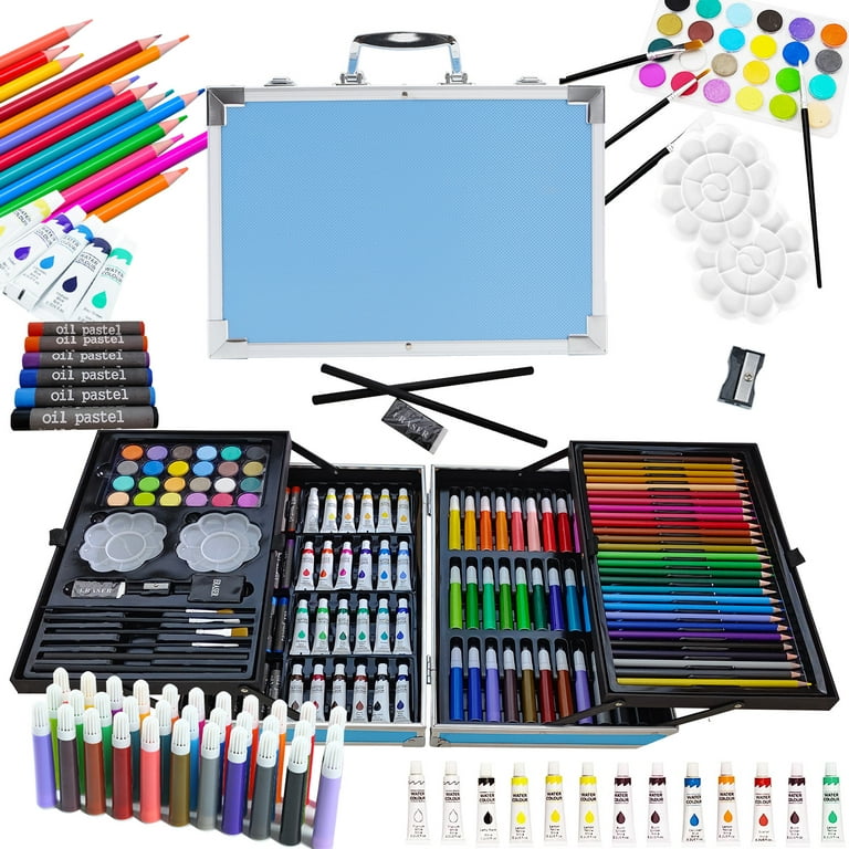  Watercolor Painting Kit,Portable Drawing Art Set for Adult,Kids,Beginner  Professional Art Supplies as Gift with Watercolor Cake,Watercolor Paints,  Color Pencils,Tools(Aluminum Case) : Arts, Crafts & Sewing