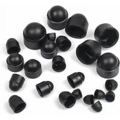 E-outstanding 24pcs M8 Plastic Hexagon Bolt Nut Black Nylon Dome - Foto 2