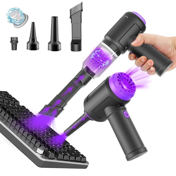 14500 Pa Computer Vacuum Cleaner Mini & 110000RPM Compressed Air Duster for Keyboard Cleaning Cordless Canned Air Powerful Energy Efficient