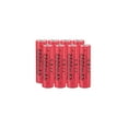 thumbnail image 1 of 14500 Rechargeable Battery Li-ion Cell 3.7V 2500mAh for Flashlight Button Top Cell (Red), 1 of 5
