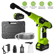 1450PSI Cordless Pressure Washer, 21V Handheld Power Cleaner 5L/Min with 6-in-1 Nozzle, 2 Batteries & 16.4FT Hose for Car, Garden, Patio