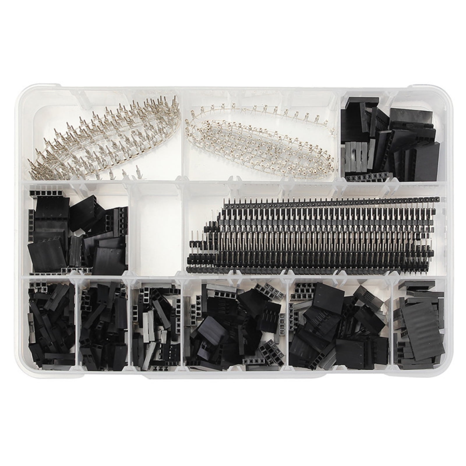 1450Pcs 250V 2.54mm DuPont Shell Jumper Head Single Double-layer Connector Shell kit