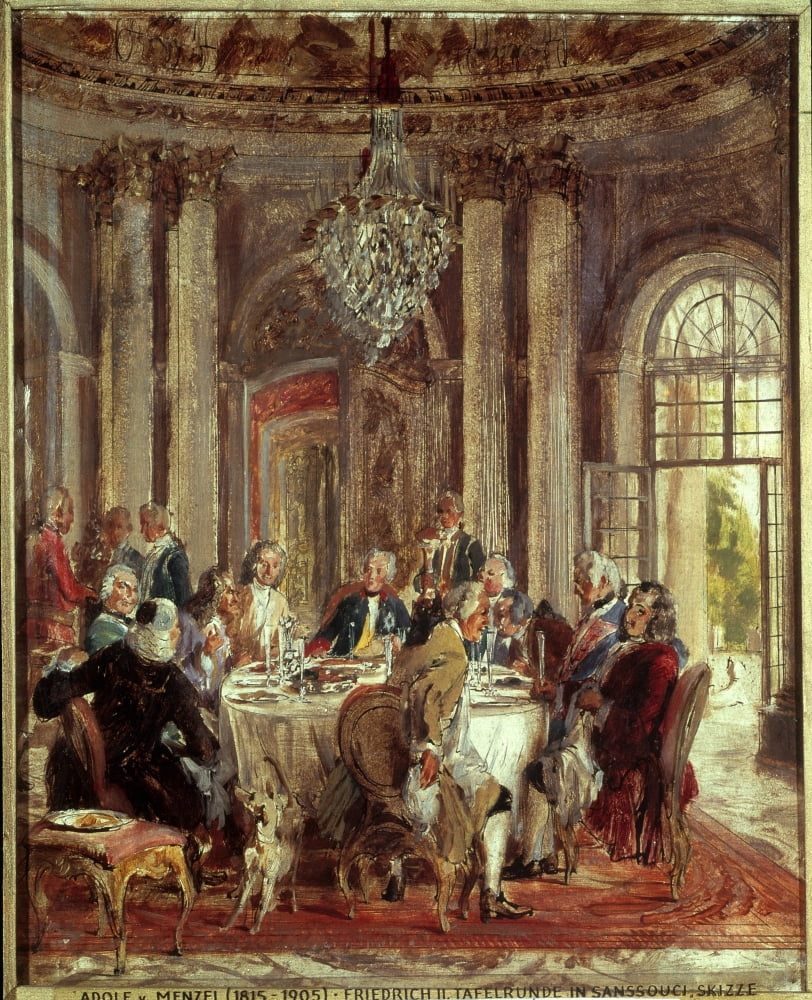 1456 Adolf Menzel (1815-1905) German School Canvas Art - (18 x 24)
