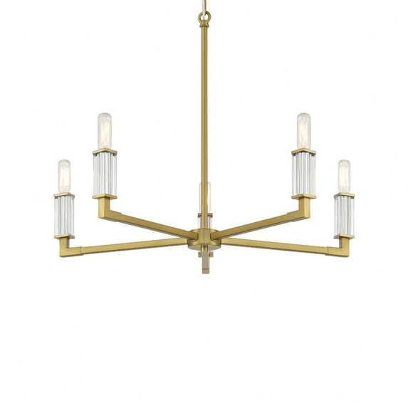 1457-695-Minka Lavery-Oro District - 5 Light Chandelier-18 Inches Tall and 23 Inches Wide